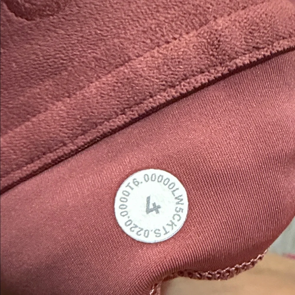 Lululemon High Rise Rouge Red Leggings size 4